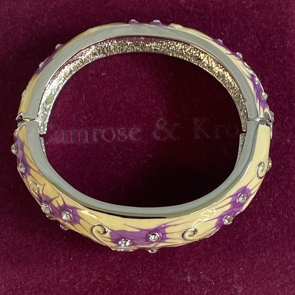 JACQUELINE KENNEDY CAMROSE & KROSS Purple with Swarovski Bracelet - Picture 8 of 17